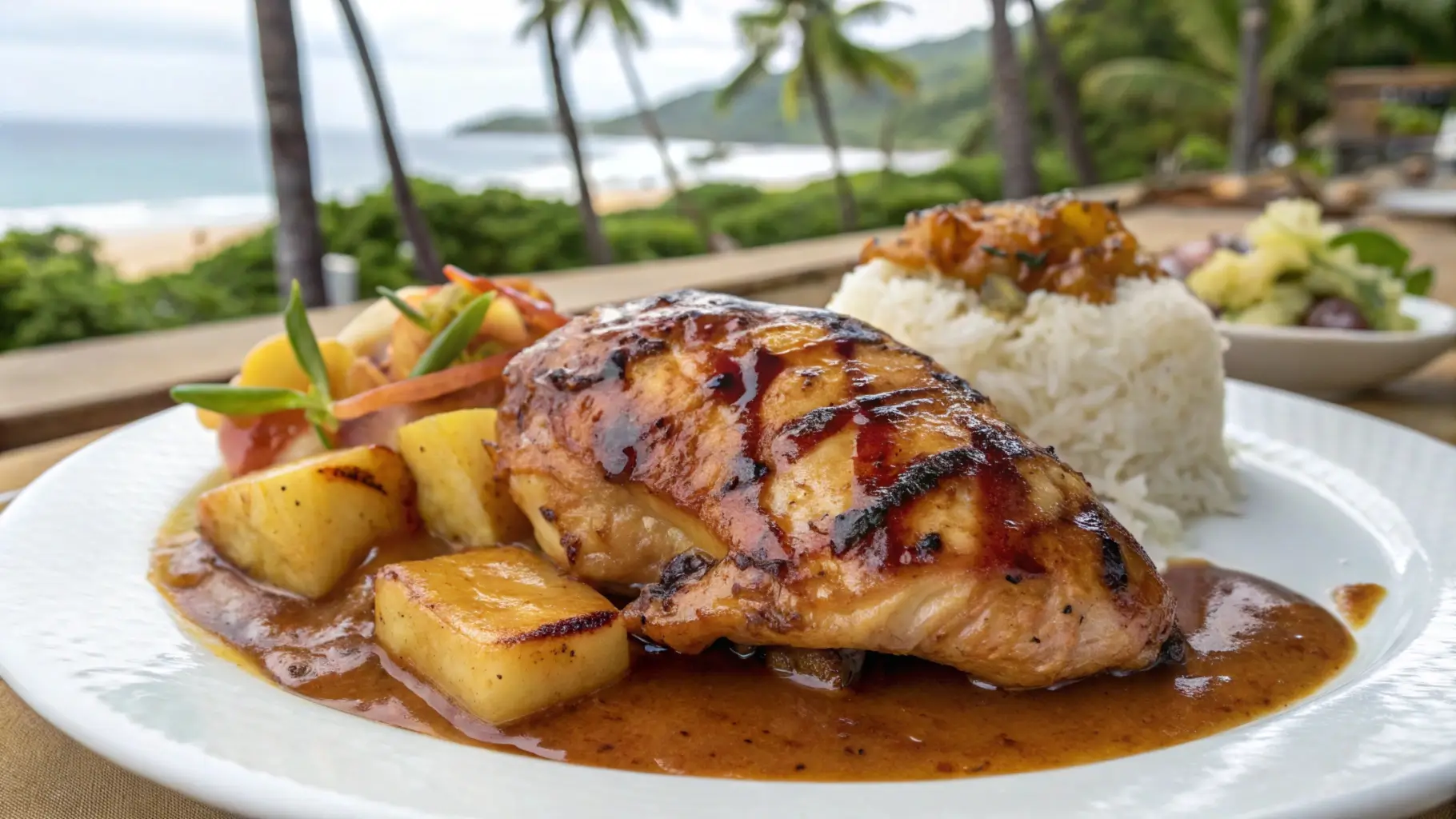 What is Hawaiian chicken sauce made of?