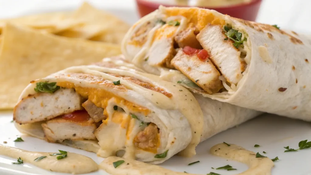 cheesy-garlic-chicken-wraps