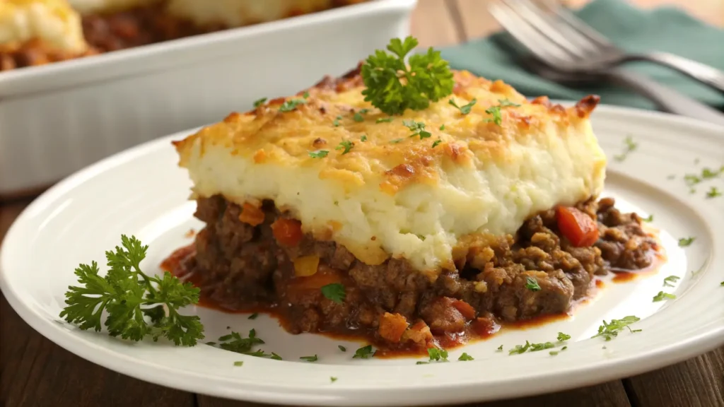 What is traditional shepherd's pie made of?