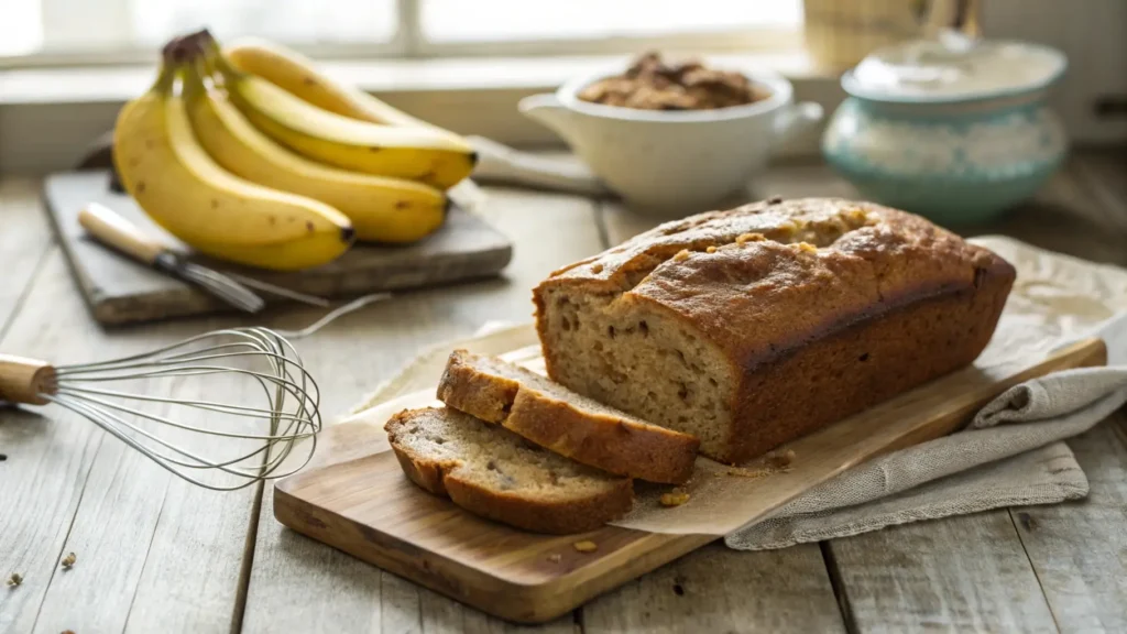 3 ingredient banana bread