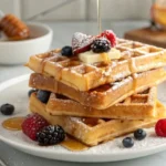 What is the secret of making crispy waffles