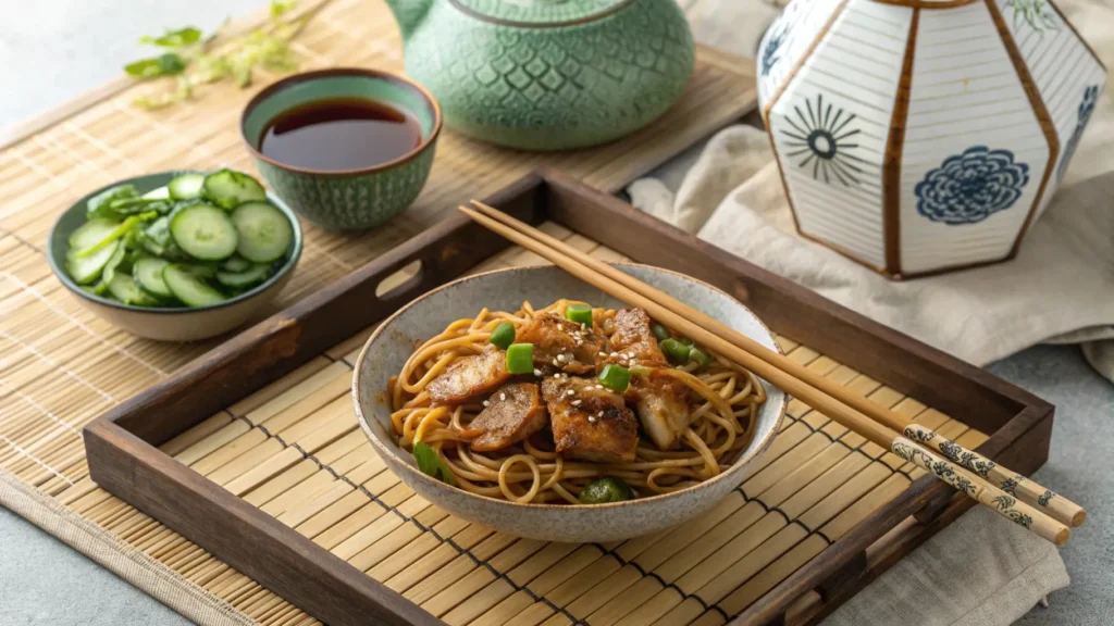 teriyaki chicken noodles​