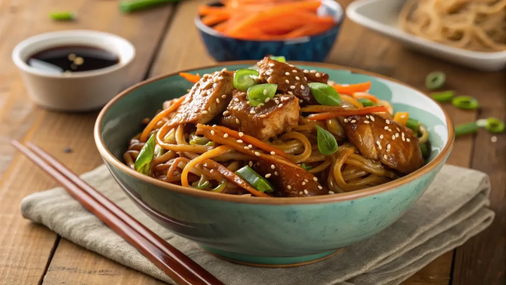 teriyaki chicken noodles​